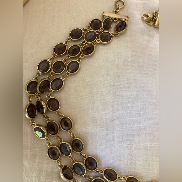 Banana Republic Multi Chain with Bezel Stones Statement Necklace‎ - Picture 10 of 12